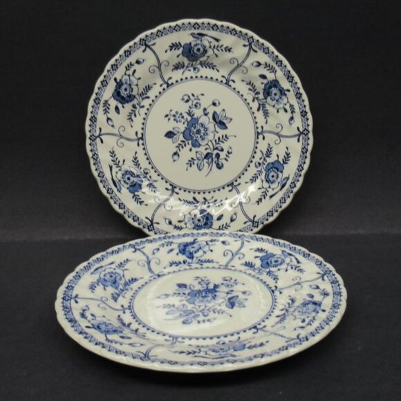 2 - Johnson Brothers China INDIES BLUE 6 3/4 Inch Dessert Plates - Picture 2 of 4